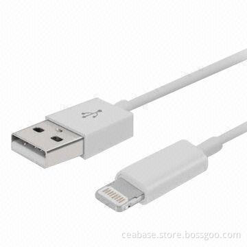 USB Data Cable/Lightning USB Cable, Suitable for iPhone 5 with 1m Length and 8-pin Connector